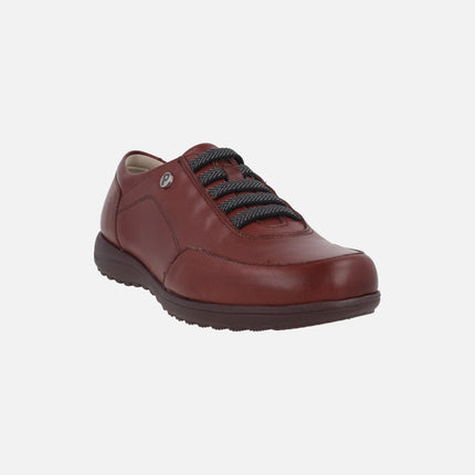 Zapatos deportivos confort de piel con gomas elásticas