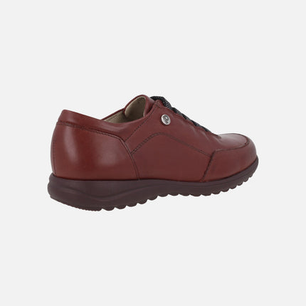Zapatos deportivos confort de piel con gomas elásticas