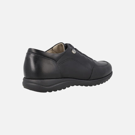 Zapatos deportivos confort de piel con gomas elásticas