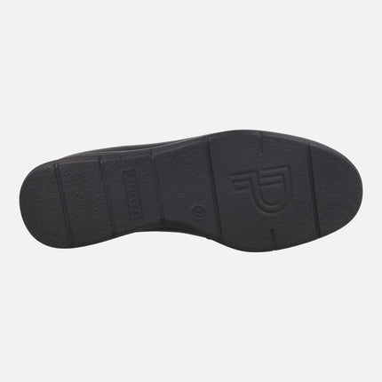 Comfort leather loafers with croco print