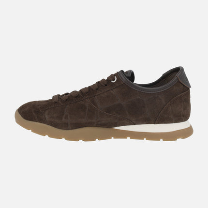 Women's sneakers in crocodile-effect suede DAMI_CS