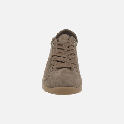 Women's sneakers in crocodile-effect suede DAMI_CS