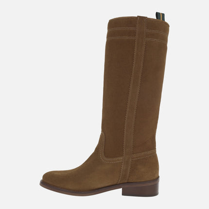 Botas altas para mujer en serraje cuero modelo B13