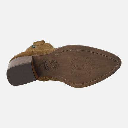 Botines de tacón estilo cowboy DKT98