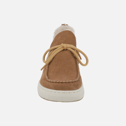 Mocasines de serraje para mujer con forro de pelo NOMAD