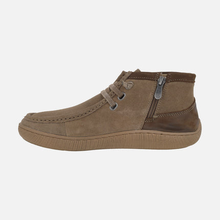 Botines para mujer con cordones elásticos y cremallera NAYA