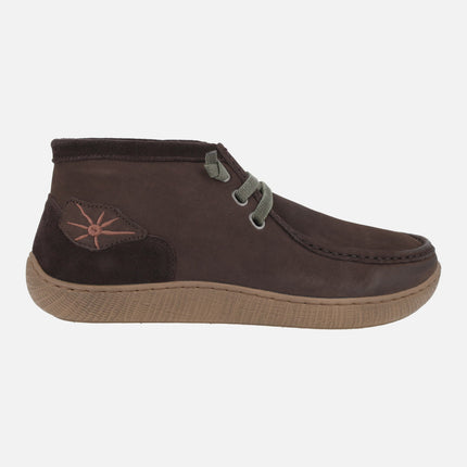 Botines de piel para hombre TAKAN con cordones elásticos