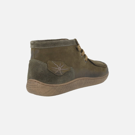 Botines de piel para hombre TAKAN con cordones elásticos