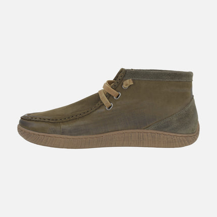 Botines de piel para hombre TAKAN con cordones elásticos