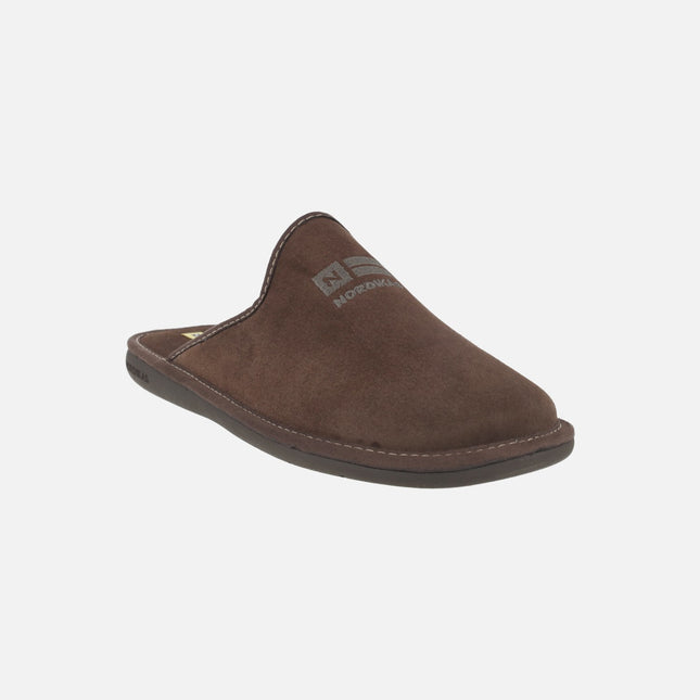 Zapatillas de casa descalzas para hombre TOP LINE en piel serraje