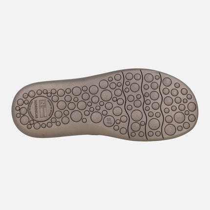 Women's barefoot house slippers in velvet fabric