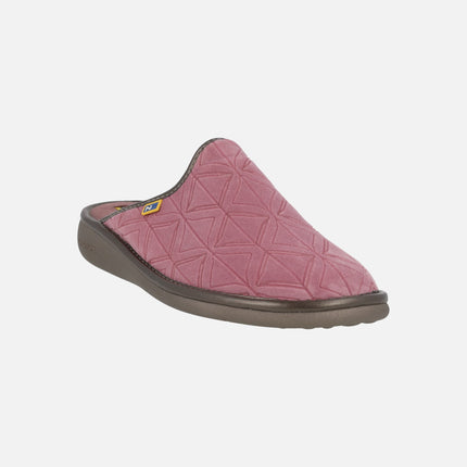 Women's barefoot house slippers in velvet fabric
