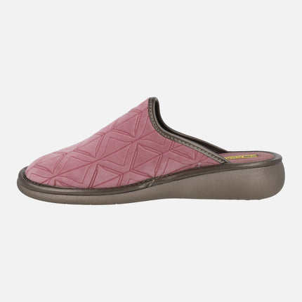Women's barefoot house slippers in velvet fabric