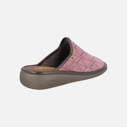 Women's barefoot house slippers in velvet fabric