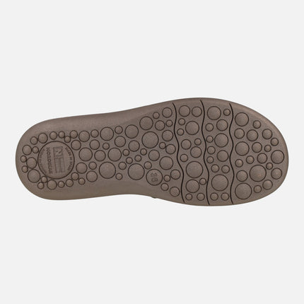 Women's barefoot house slippers in black HILTON fabric