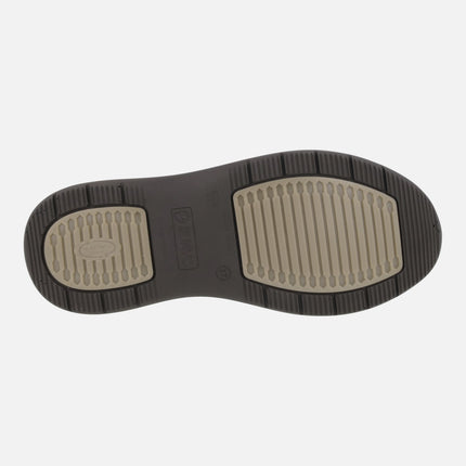 Zapatos deportivos confort multi material para mujer con cordones y cremallera