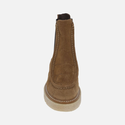 Botines estilo chelsea BRISTOL en ante grabado