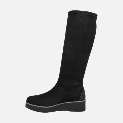 Botas altas en tejido elástico con Water repellent COMBE