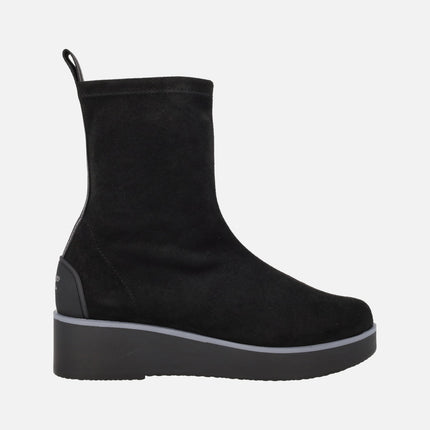 Botines Burano en tejido elástico efecto ante con Water repellent