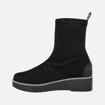 Botines Burano en tejido elástico efecto ante con Water repellent