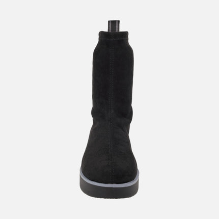 Botines Burano en tejido elástico efecto ante con Water repellent
