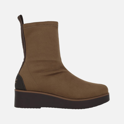 Burano ankle boots in elastic suede-effect fabric with Water repellent