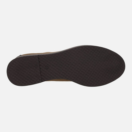 Burano ankle boots in elastic suede-effect fabric with Water repellent