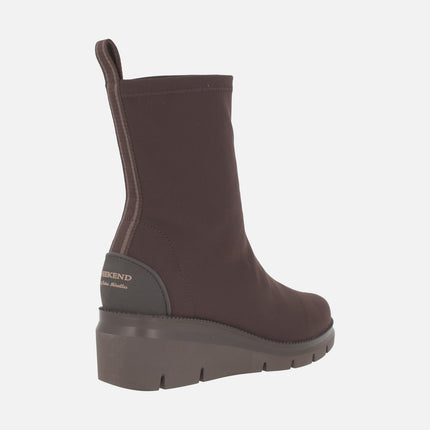 ORVIETO women's ankle boots in elastic Water repellent fabric