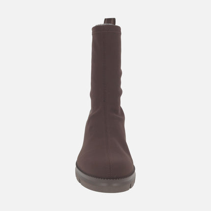 ORVIETO women's ankle boots in elastic Water repellent fabric