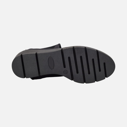 Botas altas en tejido elástico WATER REPELLENT Bulgari negro