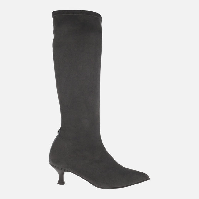 Botas altas Yantai de tejido elástico efecto ante WATER REPELLENT
