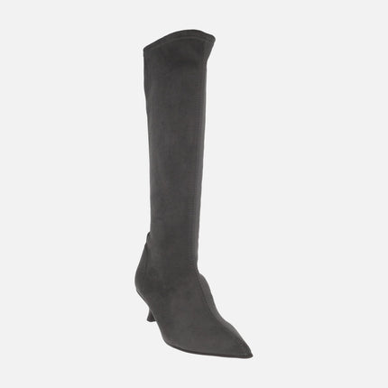 Botas altas Yantai de tejido elástico efecto ante WATER REPELLENT