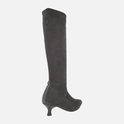 Botas altas Yantai de tejido elástico efecto ante WATER REPELLENT