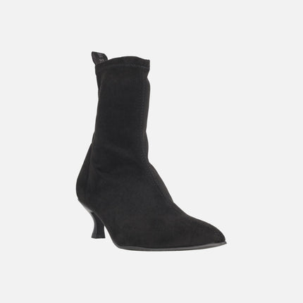 Botines de tacón Murten en tejido elástico efecto ante WATER REPELLENT