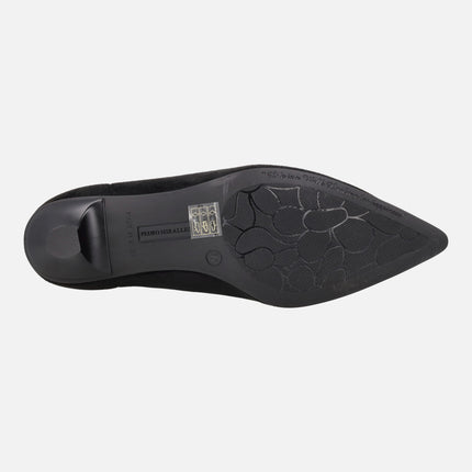 Botines de tacón Murten en tejido elástico efecto ante WATER REPELLENT