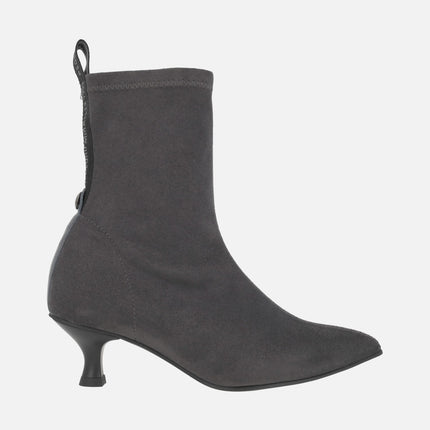 Botines de tacón Murten en tejido elástico efecto ante WATER REPELLENT