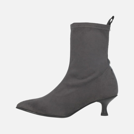 Botines de tacón Murten en tejido elástico efecto ante WATER REPELLENT
