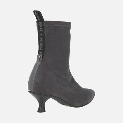 Botines de tacón Murten en tejido elástico efecto ante WATER REPELLENT