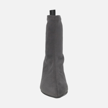 Botines de tacón Murten en tejido elástico efecto ante WATER REPELLENT