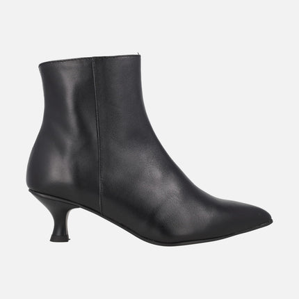 Botines negros de piel Valmiera