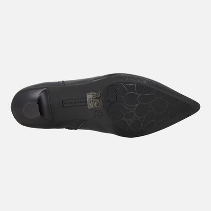 Botines negros de piel Valmiera