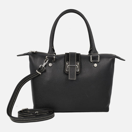 Women's leather handbags with shoulder strap