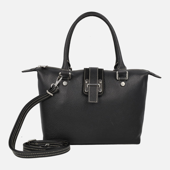 Women's leather handbags with shoulder strap