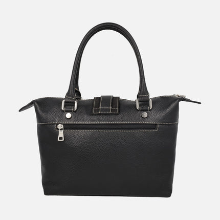 Women's leather handbags with shoulder strap