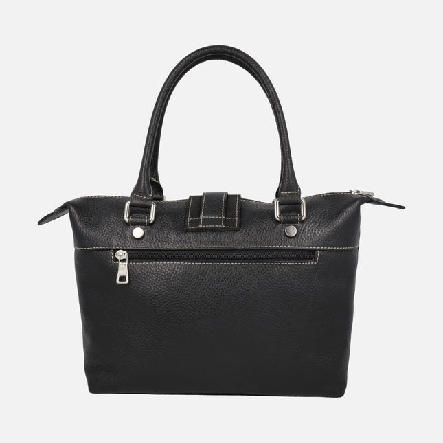 Women's leather handbags with shoulder strap