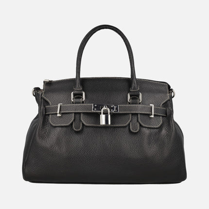 Bolsos tote de piel estilo hermes con asa bandolera