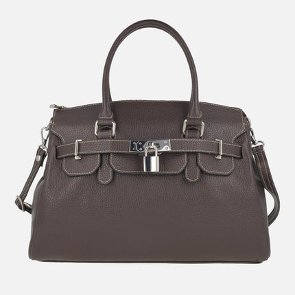 Bolsos tote de piel estilo hermes con asa bandolera