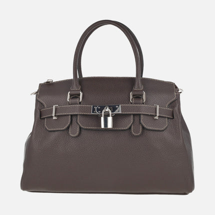 Bolsos tote de piel estilo hermes con asa bandolera