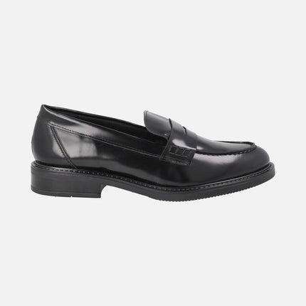 Mocasines con antifaz para mujer en piel florentic brillo
