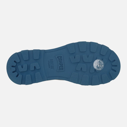 Botines estilo chelsea de piel azul oscuro para hombre BRUTUS+